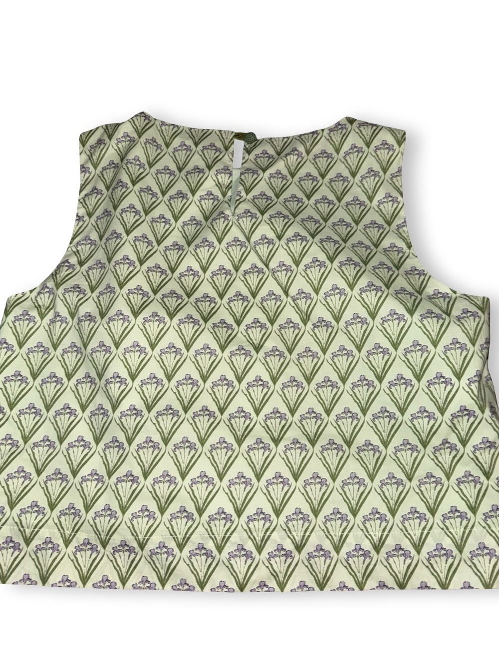 Hyacinth House Sleeveless Green Printed Button-Front Top - Picture 4 of 5